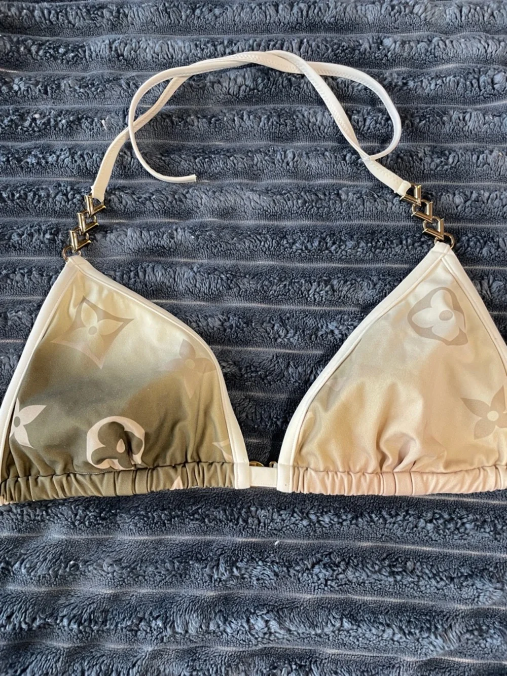 Authentic NWT Louis Vuitton Gradient Monogram Triangle Bikini Set Sz 40 US 8 - Picture 2 of 13